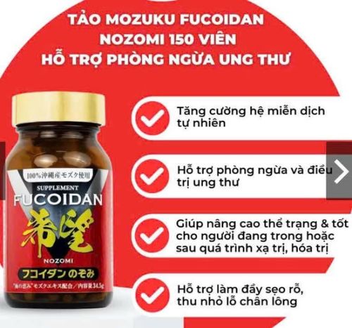 FUCOIDAN 150 VIÊN - THỰC PHẨM BẢO VỆ SỨC KHOẺ